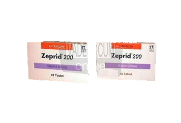ZEPRID 200 MG 24 TABLET
